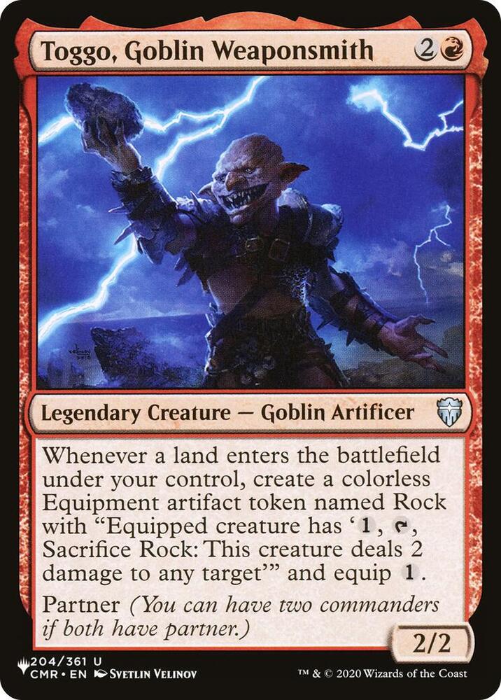 Toggo, Goblin Weaponsmith (204/361) [The List]