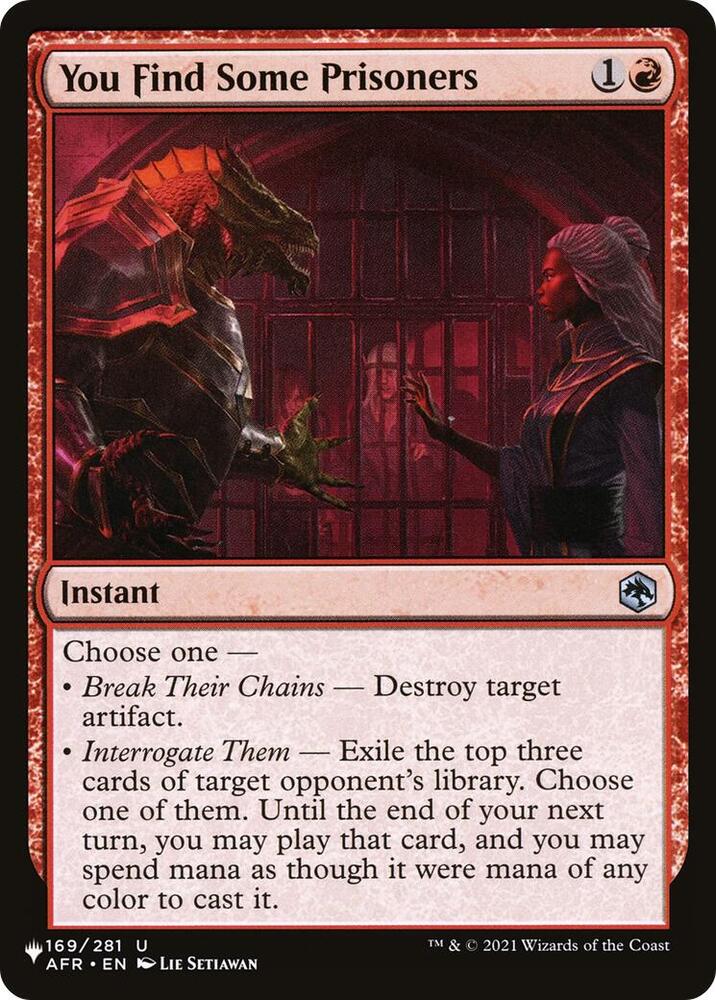 You Find Some Prisoners (169/281) [The List]