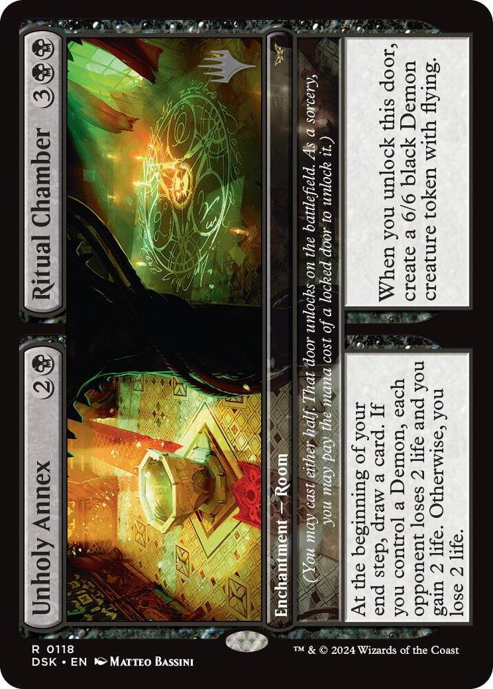 Unholy Annex // Ritual Chamber (118) [Duskmourn: House of Horror Promos]