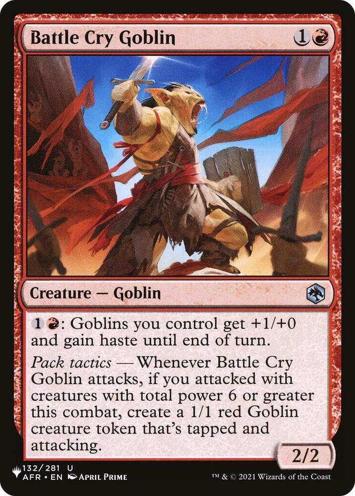 Battle Cry Goblin (132/281) [The List]