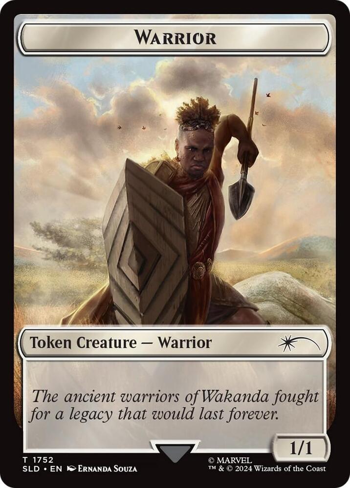Warrior Token (Rainbow Foil) (1752) [Secret Lair Drop]