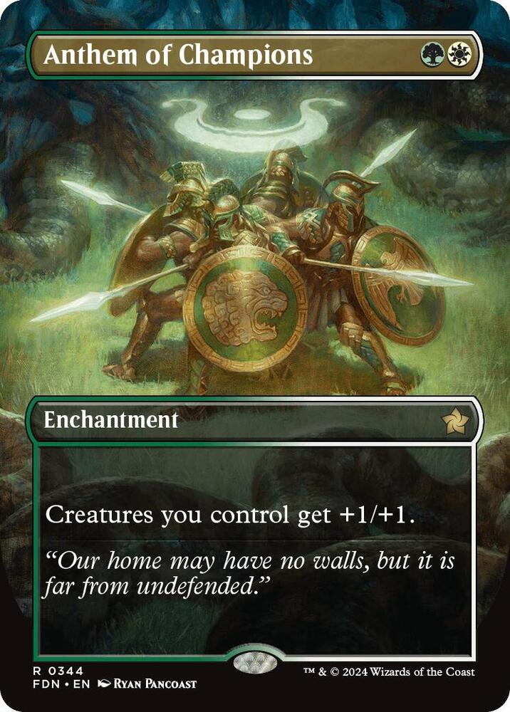 Anthem of Champions (Borderless) (344) [Foundations]