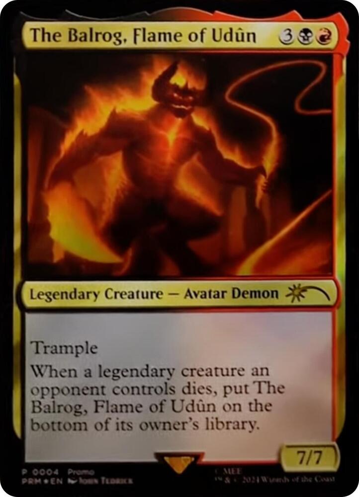 The Balrog, Flame of Udun (4) [Unique and Miscellaneous Promos]