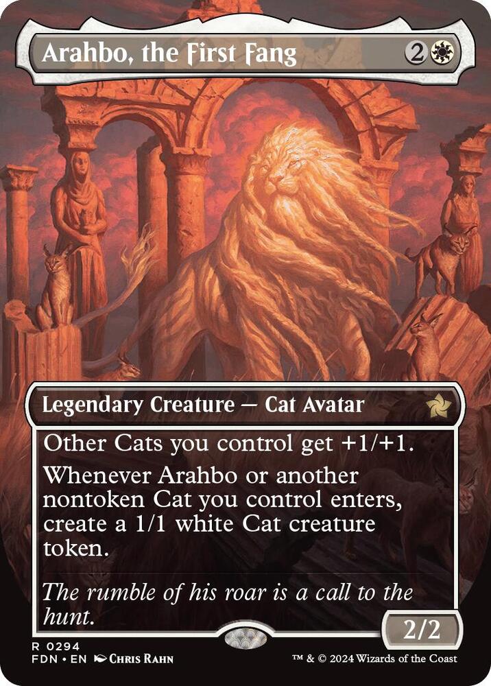 Arahbo, the First Fang (Borderless) (294) [Foundations]