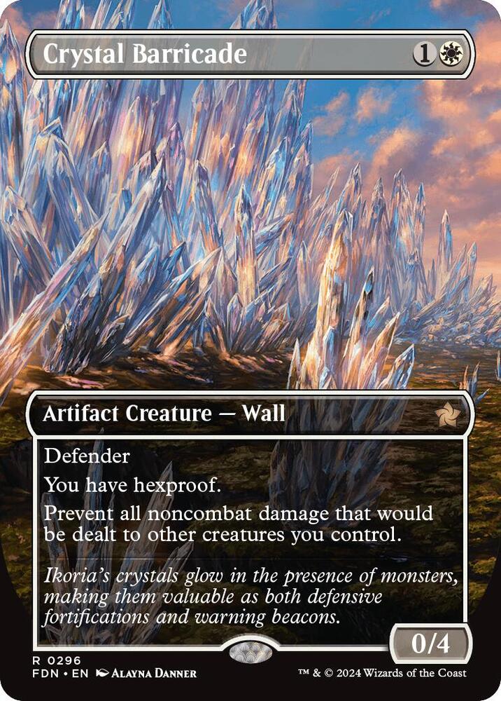 Crystal Barricade (Borderless) (296) [Foundations]