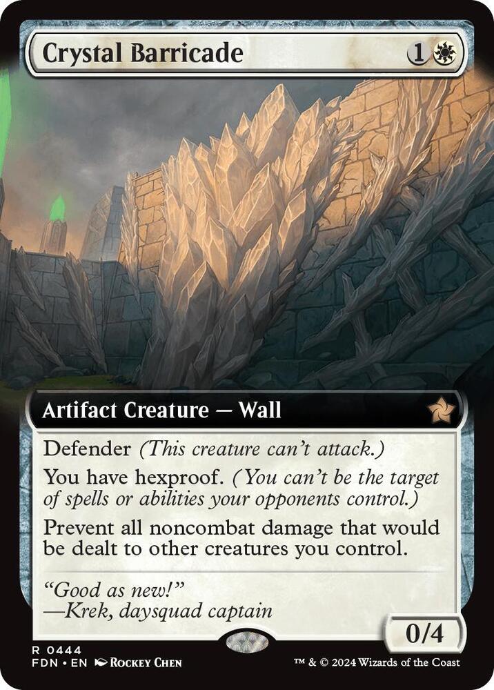 Crystal Barricade (Extended Art) (444) [Foundations]