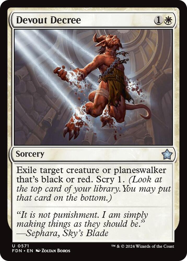 Devout Decree (571) [Foundations]