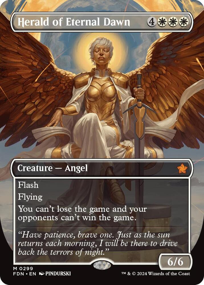 Herald of Eternal Dawn (Borderless) (299) [Foundations]