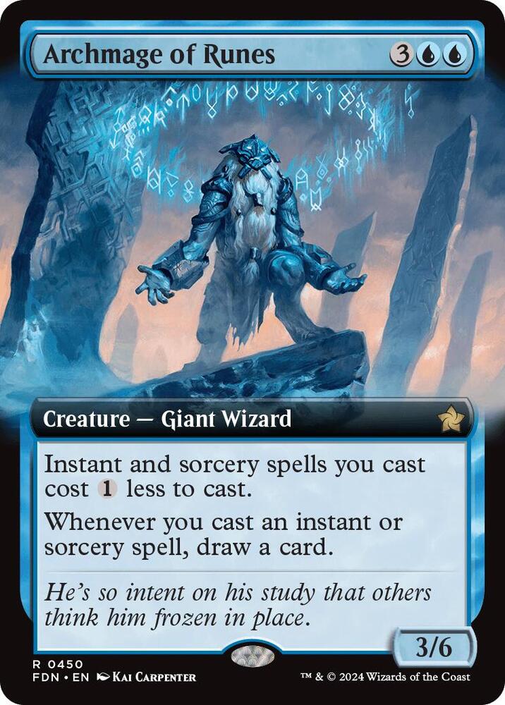 Archmage of Runes (Extended Art) (450) [Foundations]
