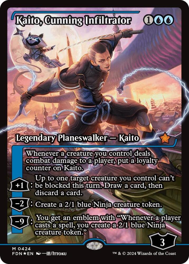Kaito, Cunning Infiltrator (Showcase) (424) [Foundations]