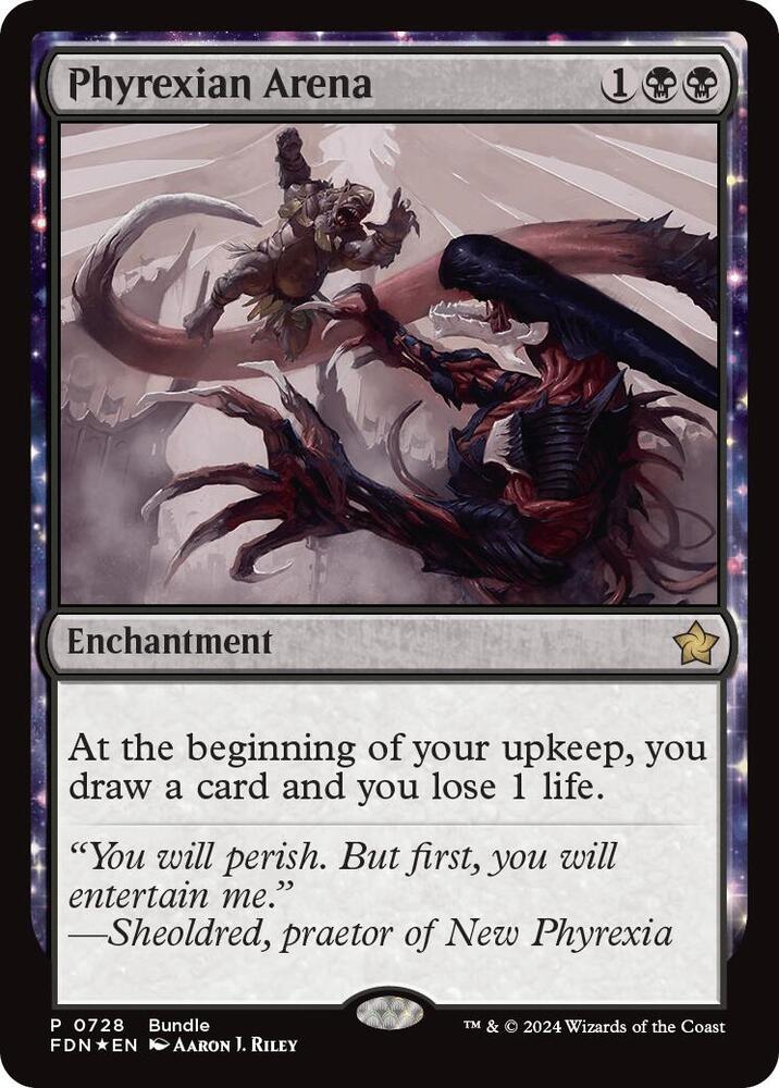 Phyrexian Arena (FDN Bundle) (728) [Unique and Miscellaneous Promos]