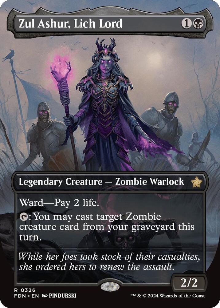 Zul Ashur, Lich Lord (Borderless) (326) [Foundations]