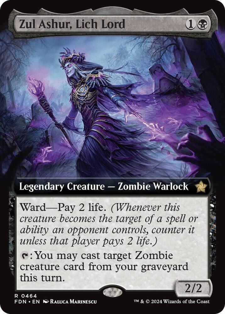 Zul Ashur, Lich Lord (Extended Art) (464) [Foundations]