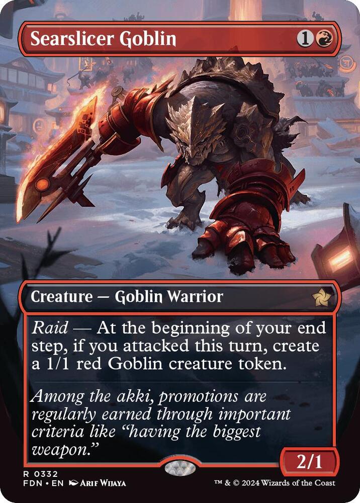 Searslicer Goblin (Borderless) (332) [Foundations]
