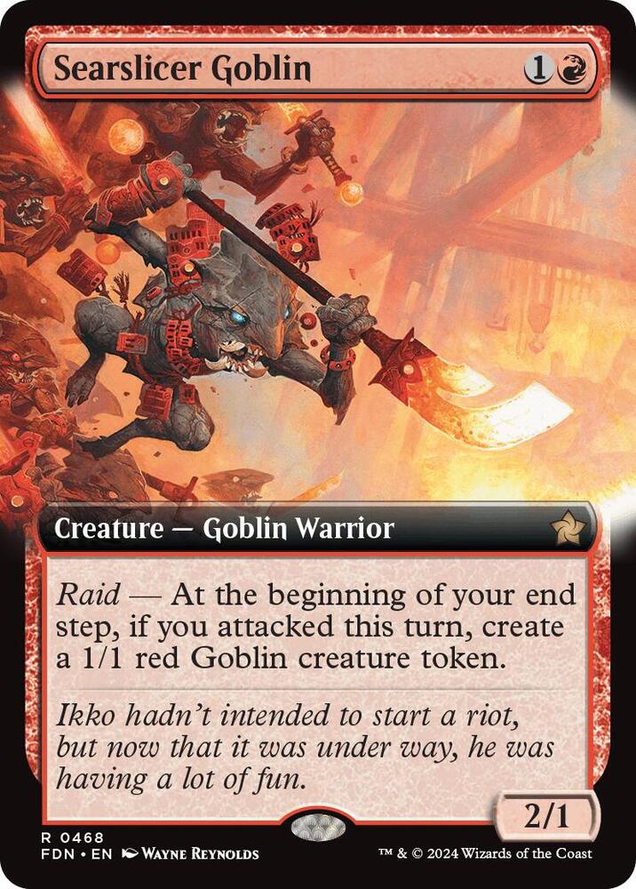 Searslicer Goblin (Extended Art) (468) [Foundations]