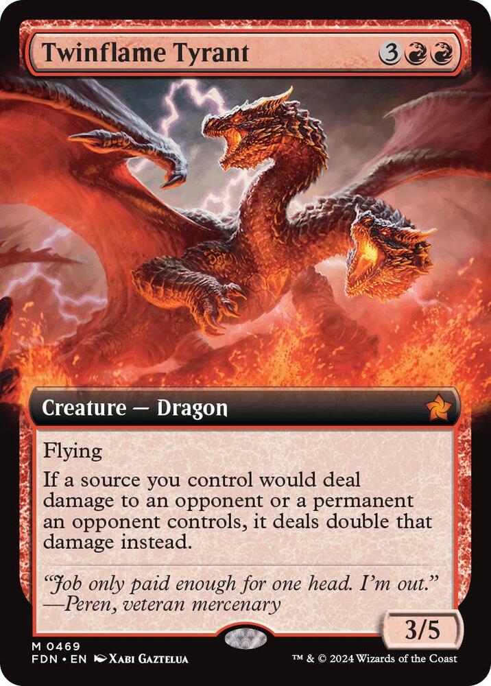Twinflame Tyrant (Extended Art) (469) [Foundations]