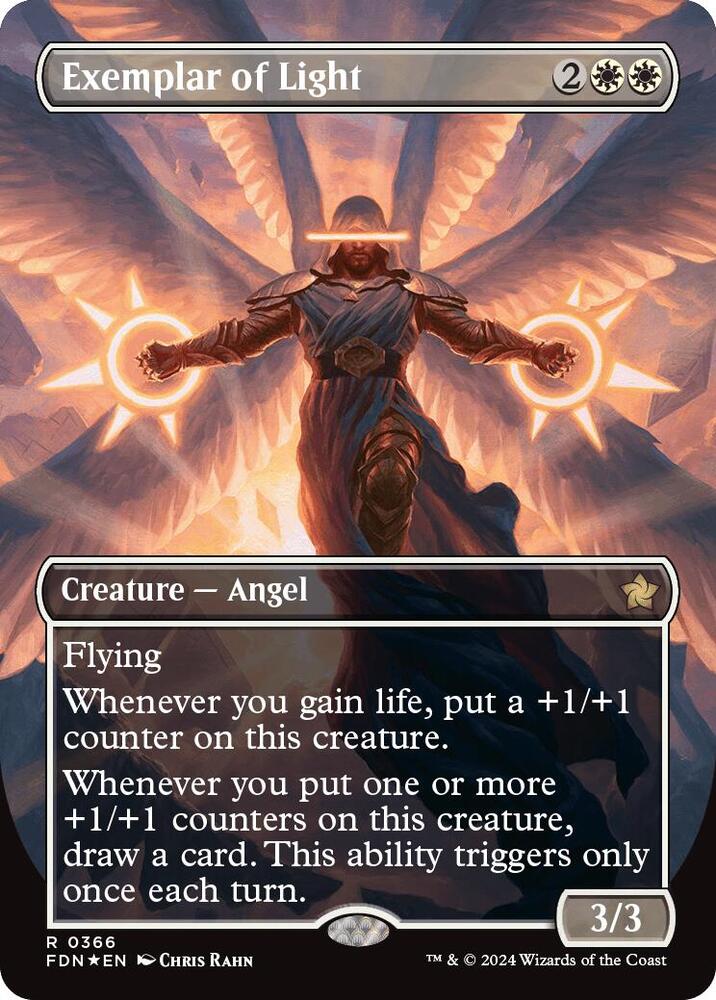 Exemplar of Light (Borderless) (Mana Foil) (366) [Foundations]