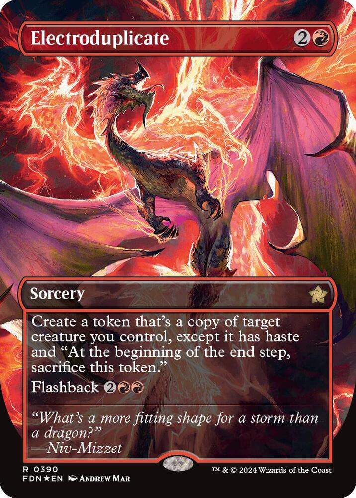 Electroduplicate (Borderless) (Mana Foil) (390) [Foundations]