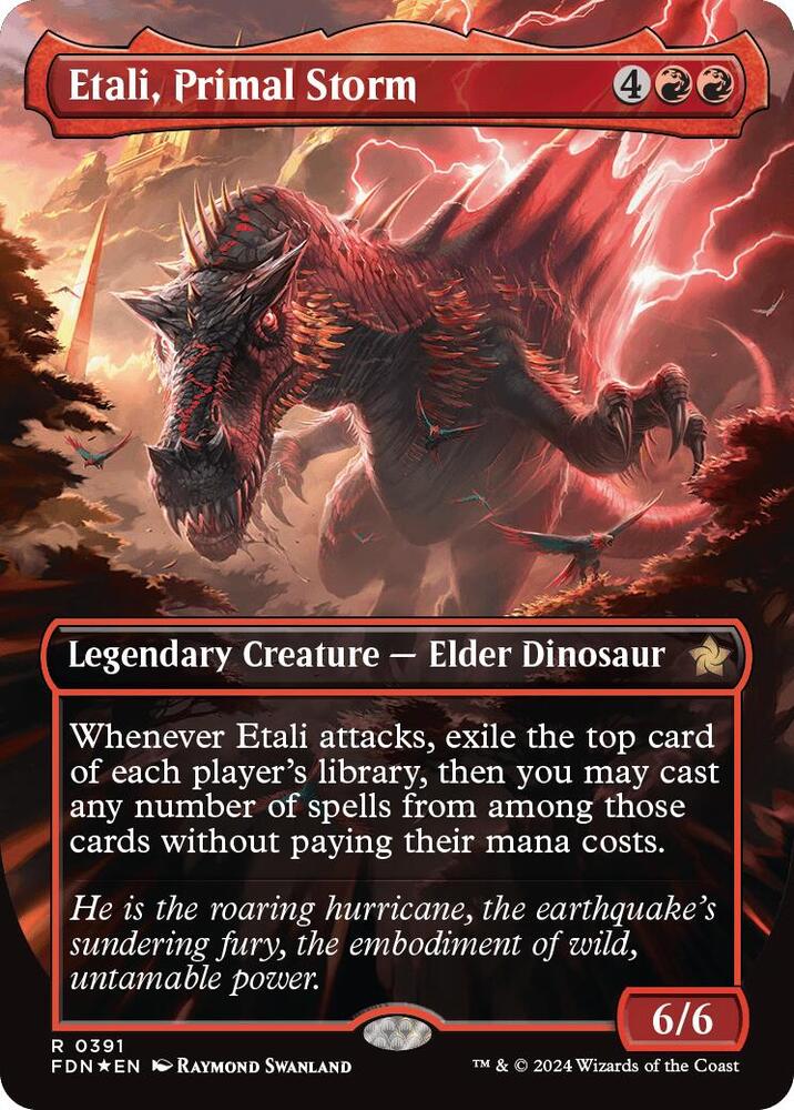 Etali, Primal Storm (Borderless) (Mana Foil) (391) [Foundations]