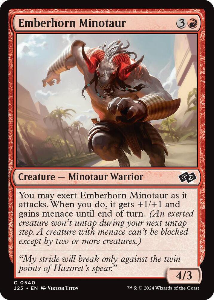 Emberhorn Minotaur (540) [Foundations Jumpstart]
