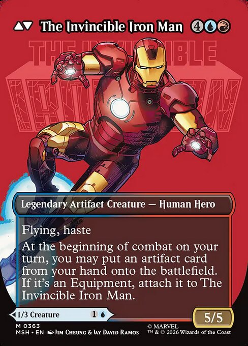 Tony Stark (Borderless) (0363) [Marvel Super Heroes] Reverse