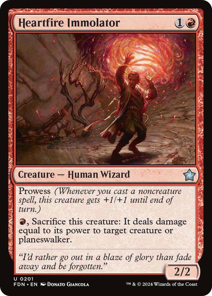 Heartfire Immolator (201) [Foundations]
