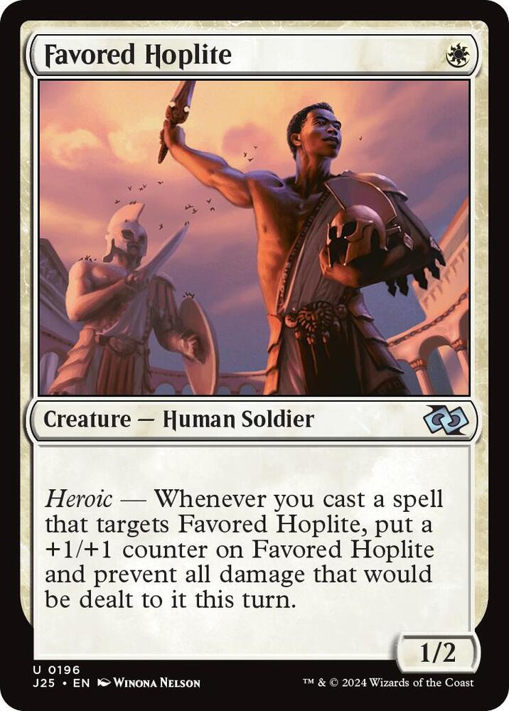 Favored Hoplite (196) [Foundations Jumpstart]