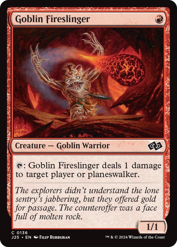 Goblin Fireslinger (136) [Foundations Jumpstart]