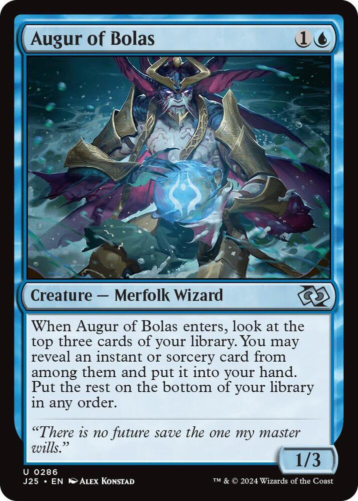 Augur of Bolas (286) [Foundations Jumpstart]