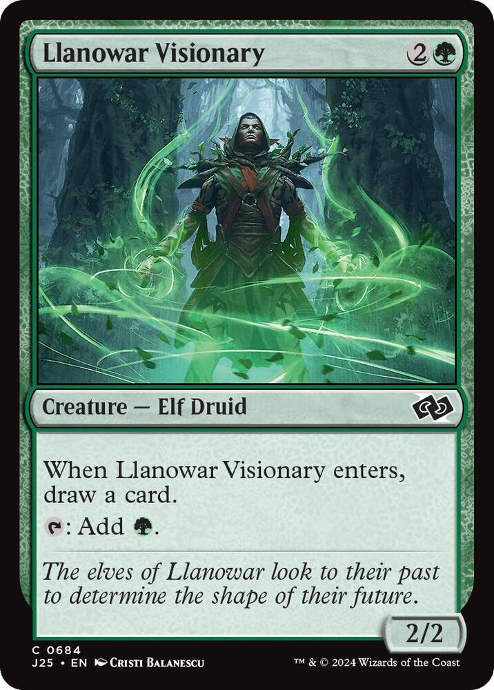 Llanowar Visionary (684) [Foundations Jumpstart]