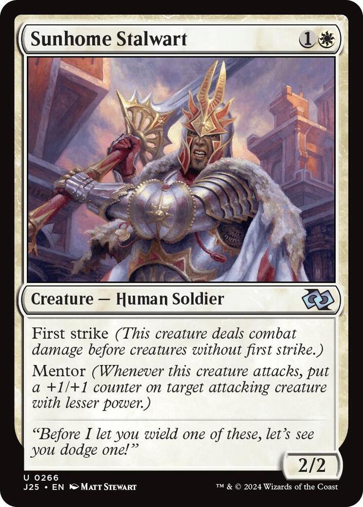 Sunhome Stalwart (266) [Foundations Jumpstart]