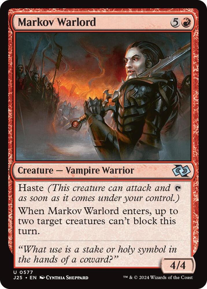 Markov Warlord (577) [Foundations Jumpstart]