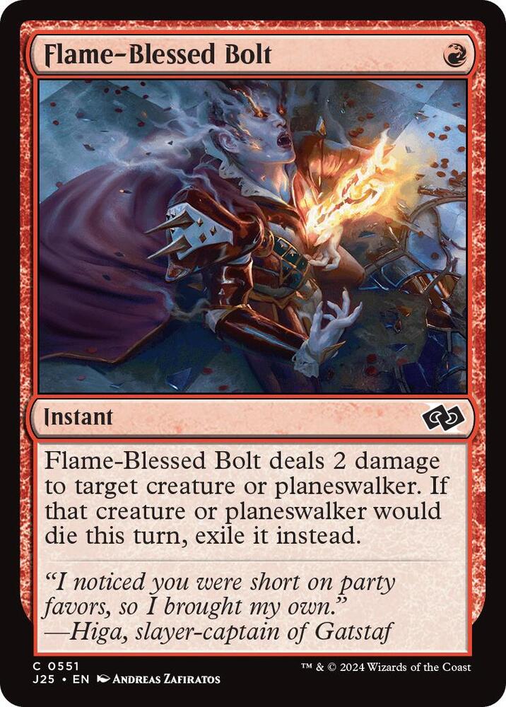 Flame-Blessed Bolt (551) [Foundations Jumpstart]