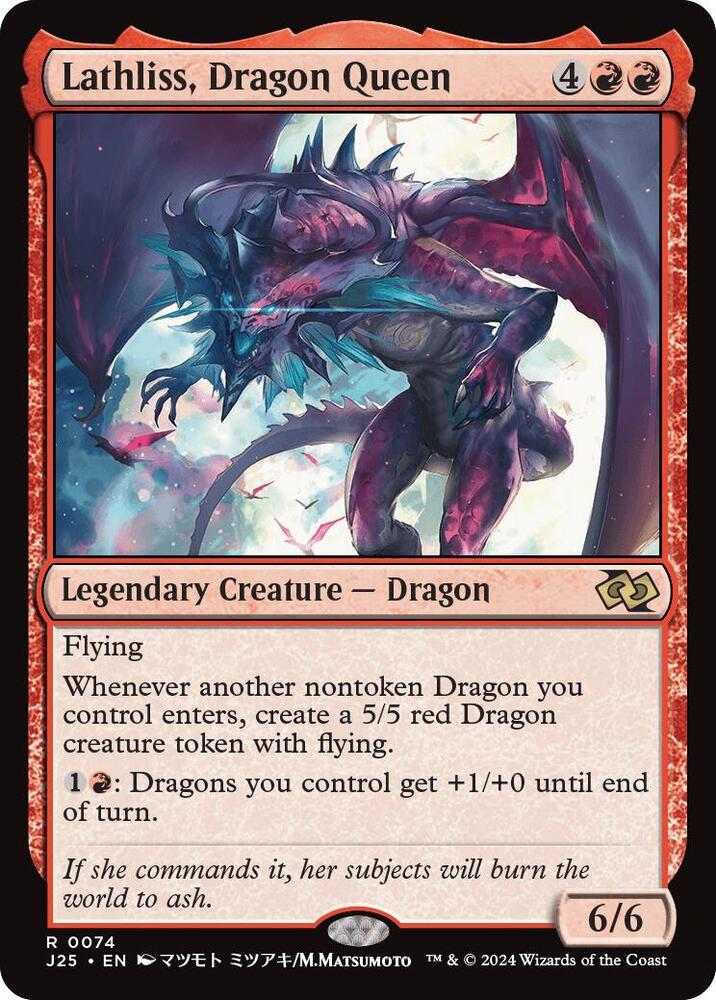 Lathliss, Dragon Queen (Anime) (74) [Foundations Jumpstart]