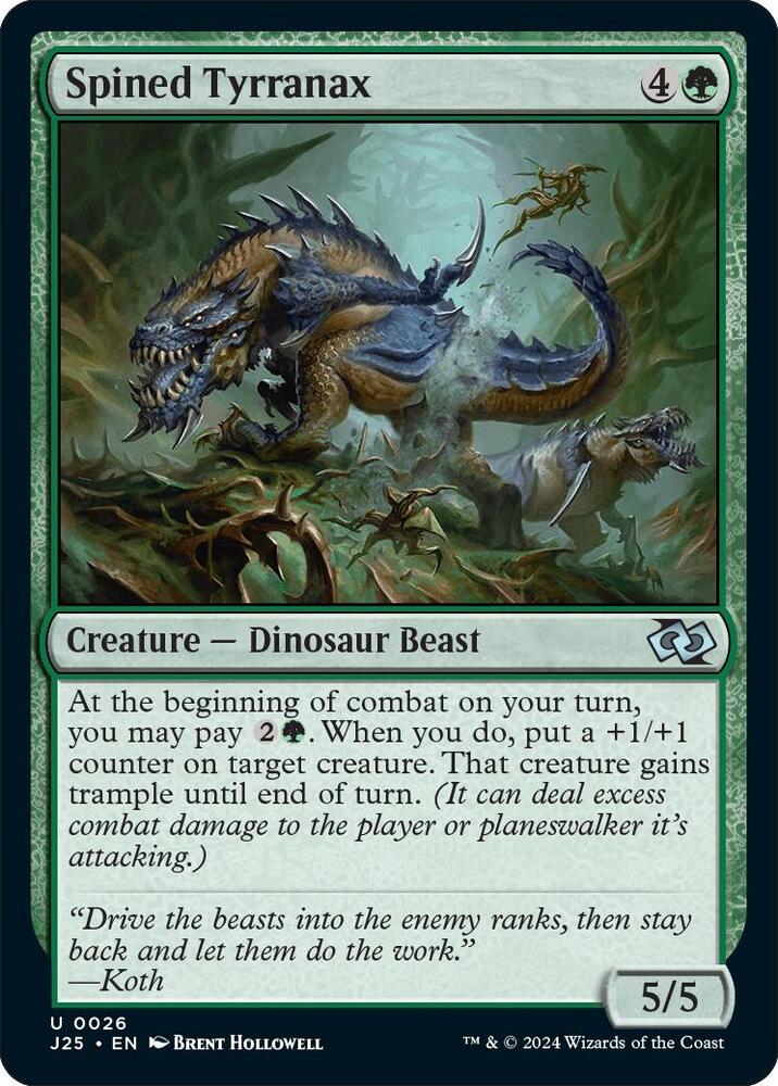 Spined Tyrranax (26) [Foundations Jumpstart]