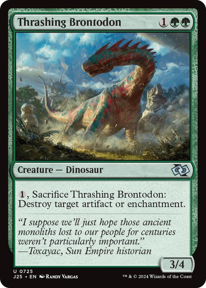 Thrashing Brontodon (725) [Foundations Jumpstart]