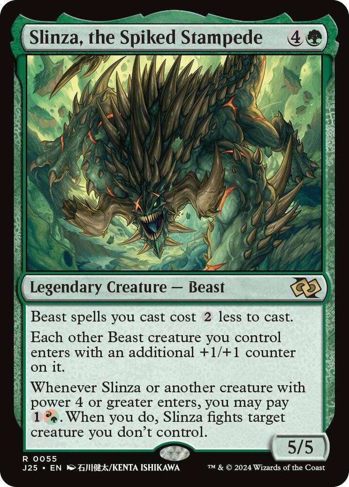 Slinza, the Spiked Stampede (Anime) (55) [Foundations Jumpstart]