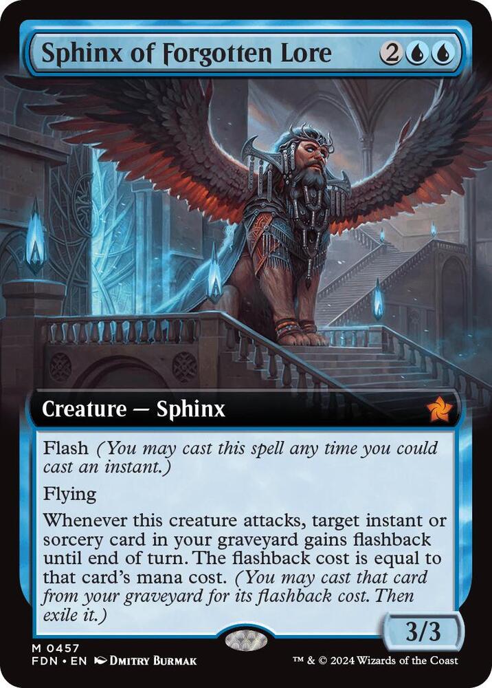 Sphinx of Forgotten Lore (Extended Art) (457) [Foundations]