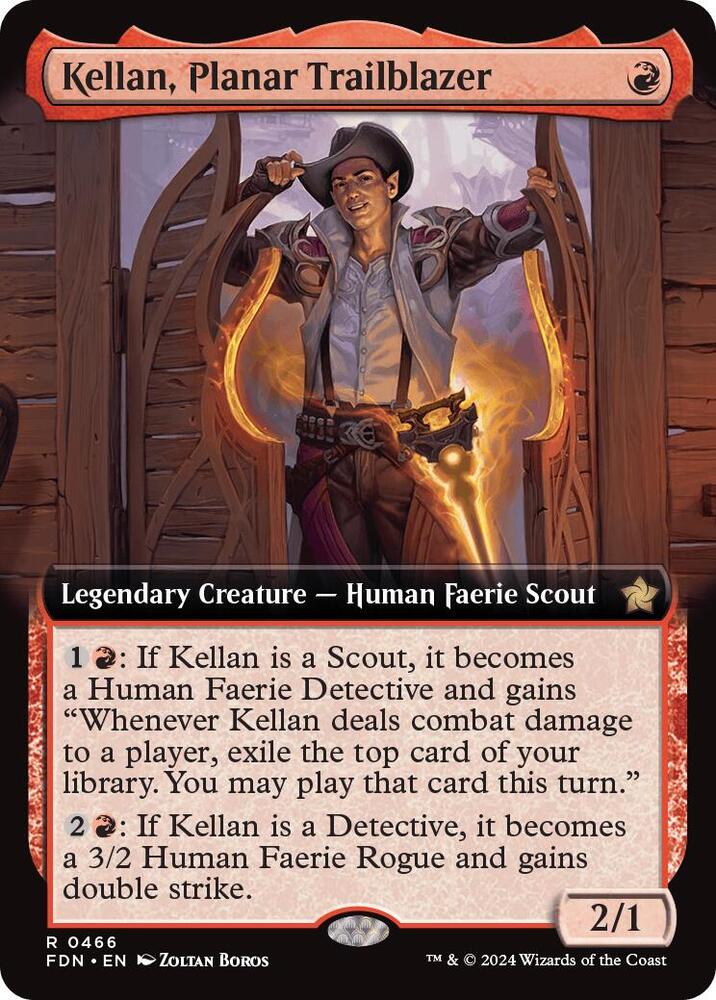 Kellan, Planar Trailblazer (Extended Art) (466) [Foundations]