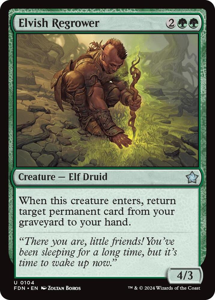 Elvish Regrower (104) [Foundations]