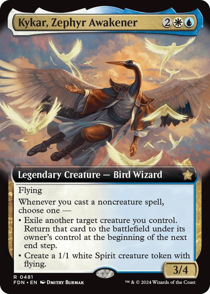 Kykar, Zephyr Awakener (Extended Art) (481) [Foundations]