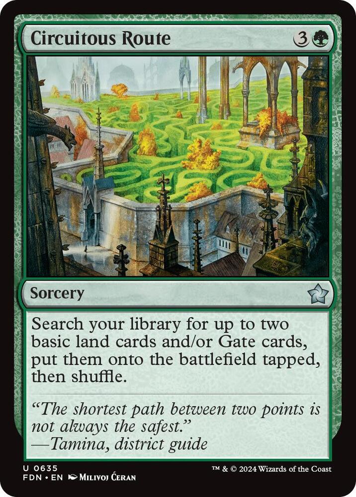 Circuitous Route (635) [Foundations]
