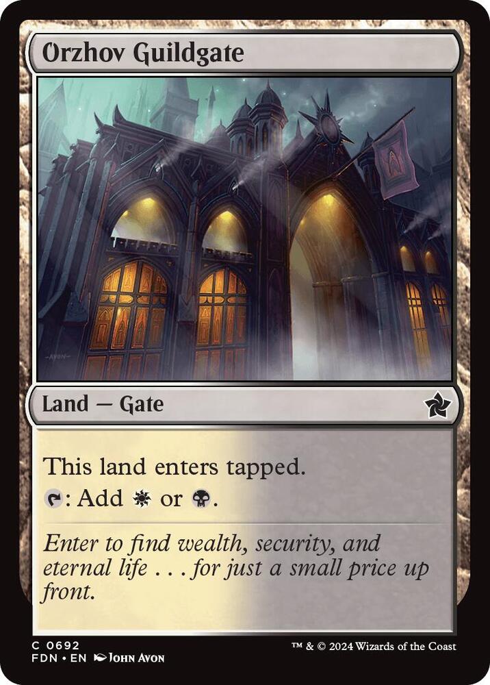Orzhov Guildgate (692) [Foundations]