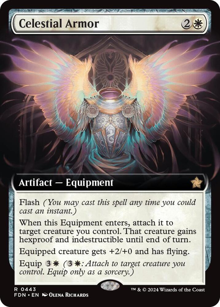 Celestial Armor (Extended Art) (443) [Foundations]