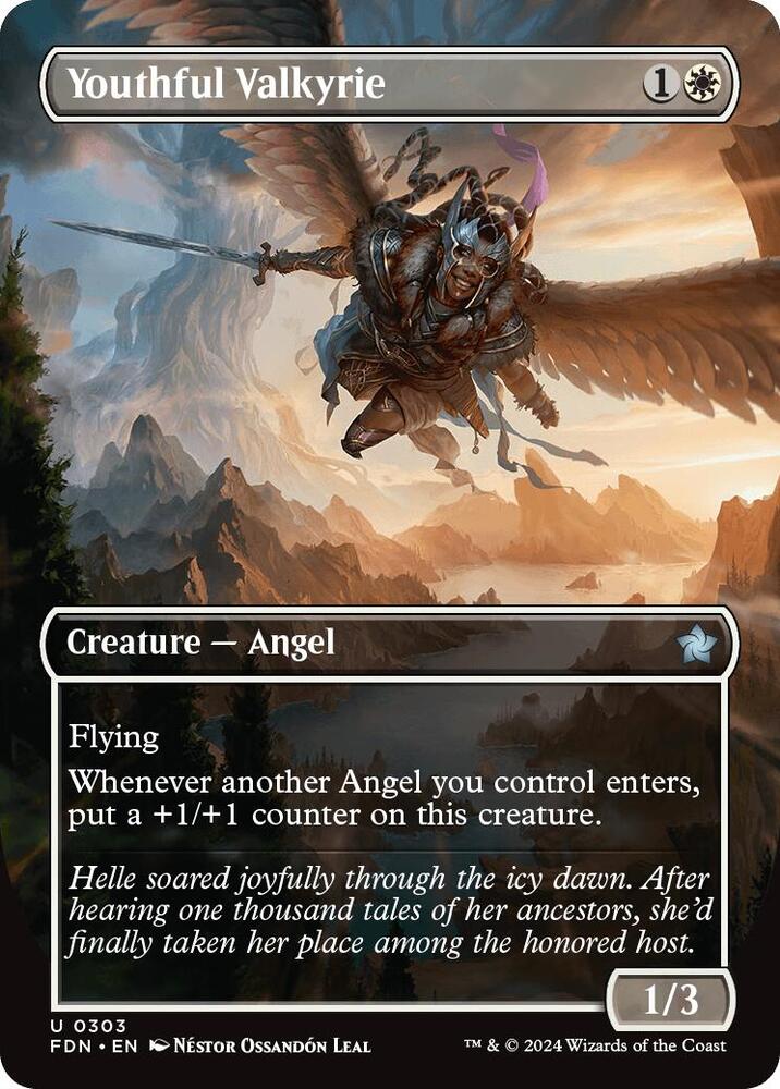 Youthful Valkyrie (Borderless) (303) [Foundations]