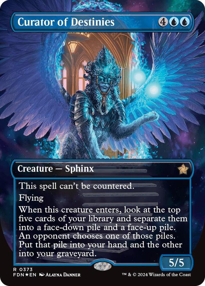 Curator of Destinies (Borderless) (Mana Foil) (373) [Foundations]