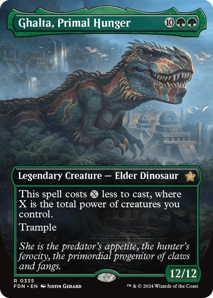 Ghalta, Primal Hunger (Borderless) (335) [Foundations]