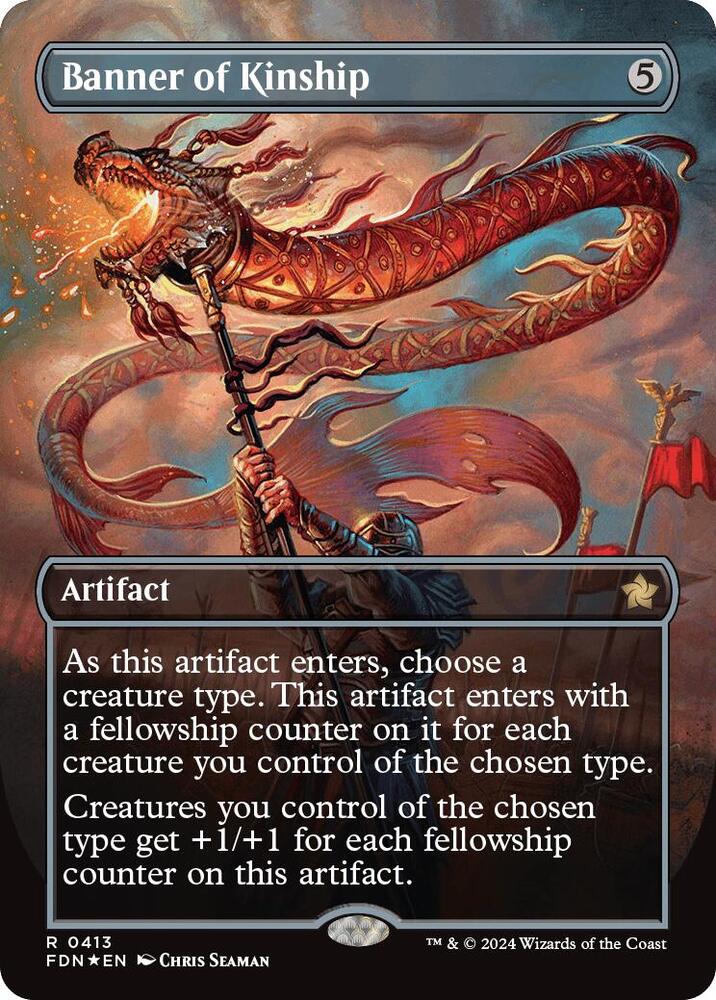 Banner of Kinship (Borderless) (Mana Foil) (413) [Foundations]