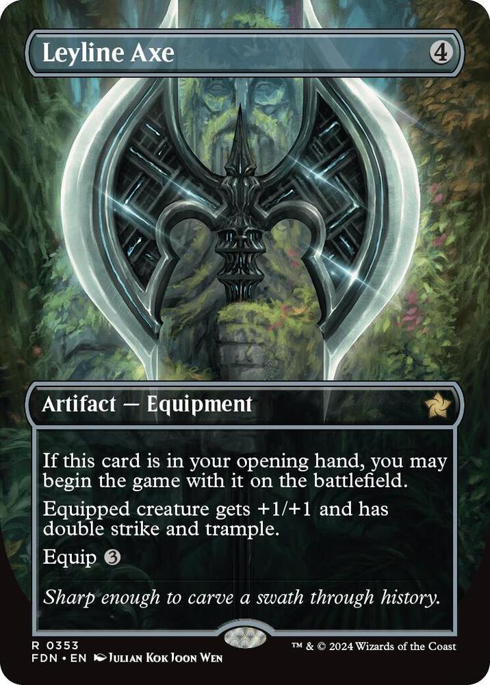 Leyline Axe (Borderless) (353) [Foundations]