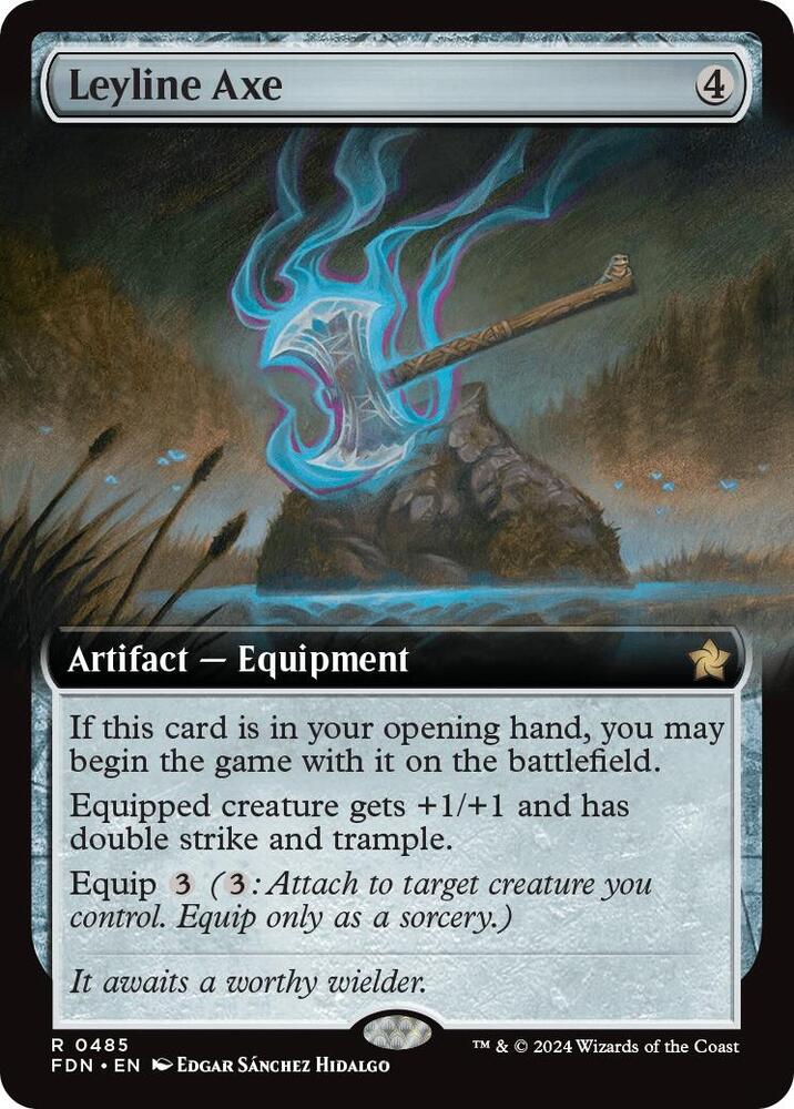 Leyline Axe (Extended Art) (485) [Foundations]